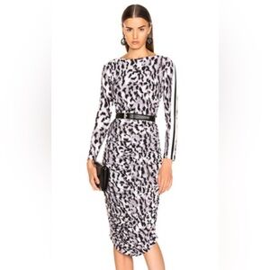 Norma Kamali ruched midi dress